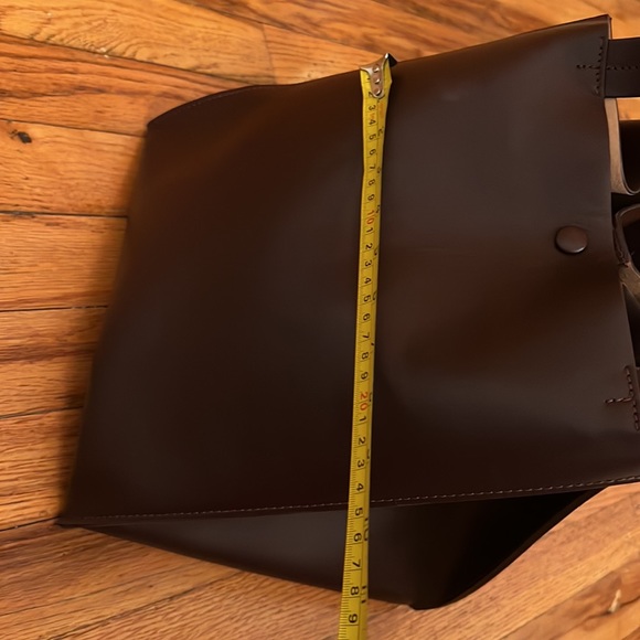 NWT Sophie Hulme Cube Tote Leather Brown - Picture 12 of 13